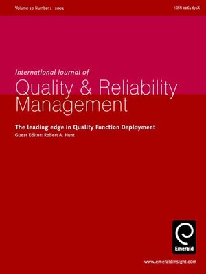 cover image of International Journal of Quality & Reliability Management, Volume 20, Issue 1